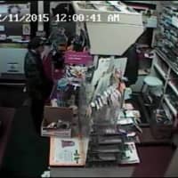 <p>One of two men police are seeking in connection with a theft of cigarettes at a local gas station in Monroe.</p>