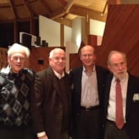 <p>From left, John Stine of New York, Robert Mencher of White Plains, Alan Weiner of Yonkers and David Eger of White Plains support Parkinson&#x27;s Disease Foundation.</p>