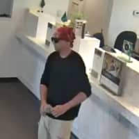 <p>New York State Police are asking for help in identifying the man pictured who is wanted in connection with a bank robbery in Middletown.</p>
