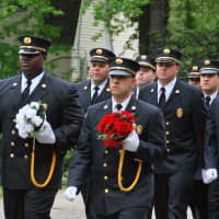 <p>Dozens of area fire departments took part in the 110th Annual Bedford Hills Volunteer Fire Department Parade</p>
