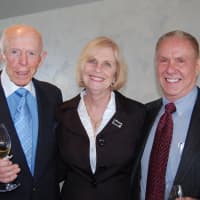<p>Fieldhome&#x27;s Fred Rossetter, left,  with vice president Ian Smith and director Judith Madden  </p>