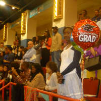 <p>Family and friends packed the County Center for the Westchester Community Collegr graduation.</p>
