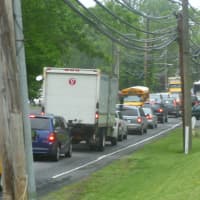 <p>Traffic was detoured to Route 9A in Hastings, Dobbs Ferry and Ardsley due to flooding.</p>