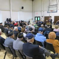 <p>Dozens of local veterans attended Friday&#x27;s ceremony.</p>