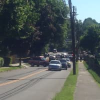 <p>The area around Wooster Street and Main Street in Danbury has been closed off as law enforcement determine how best to deal with the situation.</p>