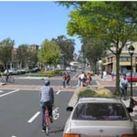 <p>This artist&#x27;s rendering sows what a road designed with a &#x27;Complete Streets&#x27; policy would look like, if Fairfield were to adopt it. </p>