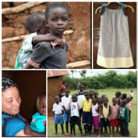 <p>Michelle Campbell, founder of the Pillowcase Project, and some of the orphans in Kipingi Village.</p>