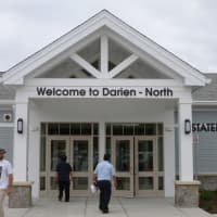 <p>The main entrance to the new rest stop on I-95 northbound between Darien and Norwalk.</p>