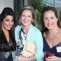 <p>Gala Event Chair PJ Marcella and board members Kerry Hanson of New Canaan and Ariane Triay of Stamford enjoy the Tiny Miracles Foundation gala.</p>