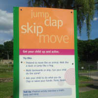 <p>A sign along the trail suggests activities for kids and parents to do together. </p>