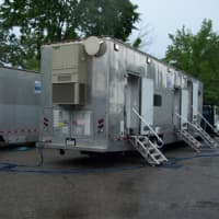 <p>The film&#x27;s crew has set up a &quot;base camp&quot; of trailers on Pequot Avenue in Southport.</p>
