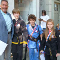 <p>Members of a Hastings martial arts academy were on the casting call line.</p>