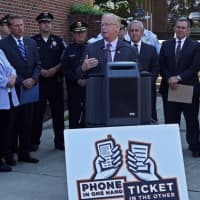 <p>Danbury Mayor Mark Boughton is a part of the cooperative effort between the Connecticut DOT, the National Highway Traffic Safety Administration to help stall texting and driving in the state.</p>