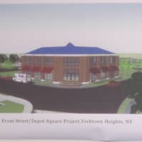 <p>The second concept for Yorktown&#x27;s town center to be located at the corner of Underhill Avenue and Front Street known previously as Depot Square</p>