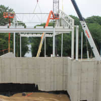 <p>The steel framework is now being erected for the first stage of Westport Weston Family Ys modern new home, a full-service 54,000-square-foot facility at the Mahackeno campus.</p>