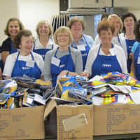 <p>The organizing committee of the 2012 Empty School Backpack Project at the Resurrection Church in Rye.</p>