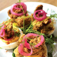 <p>The Green-Goddess Deviled Eggs at The Whelk in Westport are a must-try, according to GQ Magazine. </p>