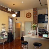 <p>Steam Coffee Bar is located inside the recently renovated station house next to the New York-bound platform at the Greens Farms train station.</p>