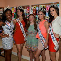 <p>Mary Grace Henry of Westchester stands in the middle of the current Miss Westchester, Miss Teen Westchester, Miss Hudson Valley and Miss Teen Hudon Valley.</p>