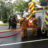 <p>The Ridgefield Fire Department was on hand to help assist in the clean up and closing of streets. </p>
