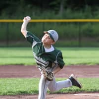 <p>John Sica pitches for the yorktown 10-Under boys.</p>