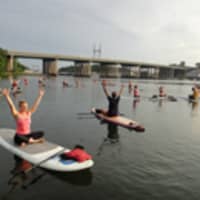 <p>The Norwalk Boat Show will offer yoga from kayaks. </p>