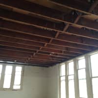 <p>In this classroom, asbestos has been abated and the ceiling will be replaced in Bronxville.</p>