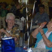 <p>Party goers filled the Andrus on Hudson auditorium with birthday bubbles at Sister Marie Elaine LaChance&#x27;s 100th birthday party.</p>