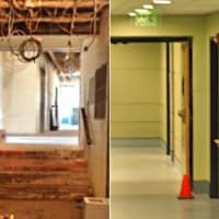 <p>The hallway into Trinity Church&#x27;s Nursery School in Fairfield has changed drastically since Hurricane Sandy swept though last October. </p>