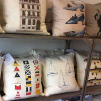 <p>The Rye Brook store sells a number of unique, hand-stitched pillows.</p>