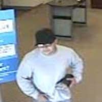 <p>A surveillance photo shows the suspect in the robbery of a JPMorgan Chase Bank in Greenwich on  Thursday. </p>