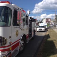 <p>Emergency vehicles arrive after children were injured after a ride malfunctioned at the Norwalk Oyster Festival. </p>