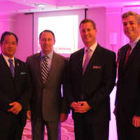<p>White Plains Public Safety Commissioner David Chong, County Executive Rob Astorino, General Manager Scott de Savoye and White Plains Mayor Thomas Roach toured one of the hotel&#x27;s banquet spaces.</p>