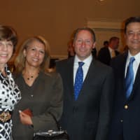 <p>Left to right are Marianne LePore, William Raveis Legends Realty Group, Maggie Mobasser-Scott, V.P. Patriot One, Rob Astorino, County Executive and  Amir  Asadi, Northwestern Mutual.  </p>
