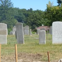 <p>Historic headstones at the White Church Cemetery are being revived and repaired.</p>