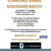 <p>The flier for the 2013 Urban Scavenger Race in Stamford next month.</p>
