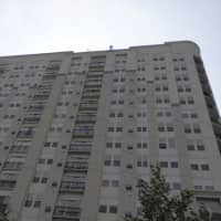 <p>During the &quot;Over the Edge&quot; Special Olympics fundraiser, Wilton Police Officer Diane MacLean rappelled down this 16-story building in Stamford.</p>