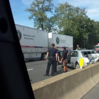 <p>The accident occurred around 2:30 p.m. near Exit 22 in Port Chester and was affecting traffic in Connecticut.</p>