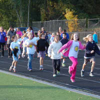 <p>Students and staff from Wilton&#x27;s Cider Mill School hit the track at Wilton High School Wednesday morning for the fourth annual Cider Mill Walkathon.</p>