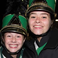 <p>Members of Norwalk High School&#x27;s Marching Bears celebrate another win.</p>