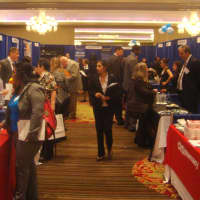 <p>Employers and potential employees meet and network at the second annual Recruit Westchester in Rye Brook.</p>