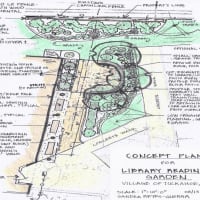 <p>The layout of the Tuckahoe Public Library reading garden.</p>