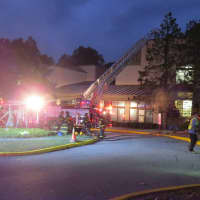 <p>The JCC of Mid-Westchester after the fire broke out in the sauna room.</p>