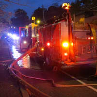 <p>New Rochelle firefighters on the scene.</p>