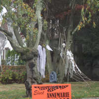 <p>White Plains ghosts and ghouls show their support for local politics.</p>