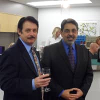 <p>Richard Cornell and Joe Monaco attended the ribbon cutting in White Plains.</p>