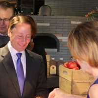 <p>Astorino gets ready to blow out the candles for Westchester&#x27;s birthday.</p>