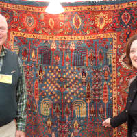 <p>Mike and Mary Lynn McRee of Bedford sell antique and New Oriental rugs through their business The Caravan Connection.</p>