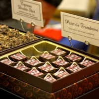 <p>Rapsberry infused chocolates for sale.</p>