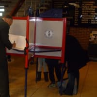 <p>Voters made their choices in Scarsdale.</p>